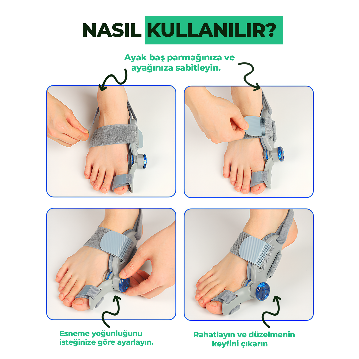 Relaxzone Ayarlı Ayak Baş Parmak Kemik Düzeltici