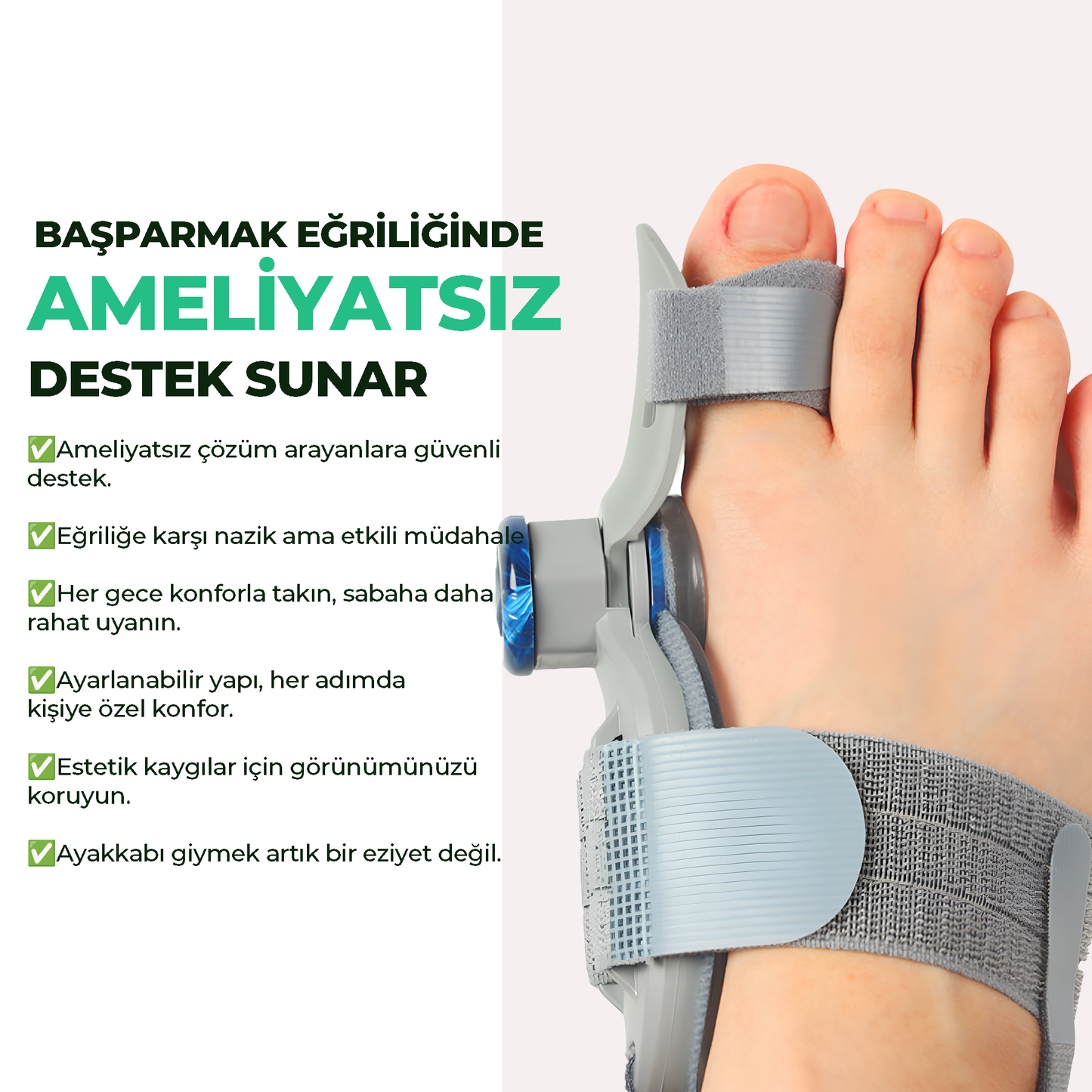 Relaxzone Ayarlı Ayak Baş Parmak Kemik Düzeltici