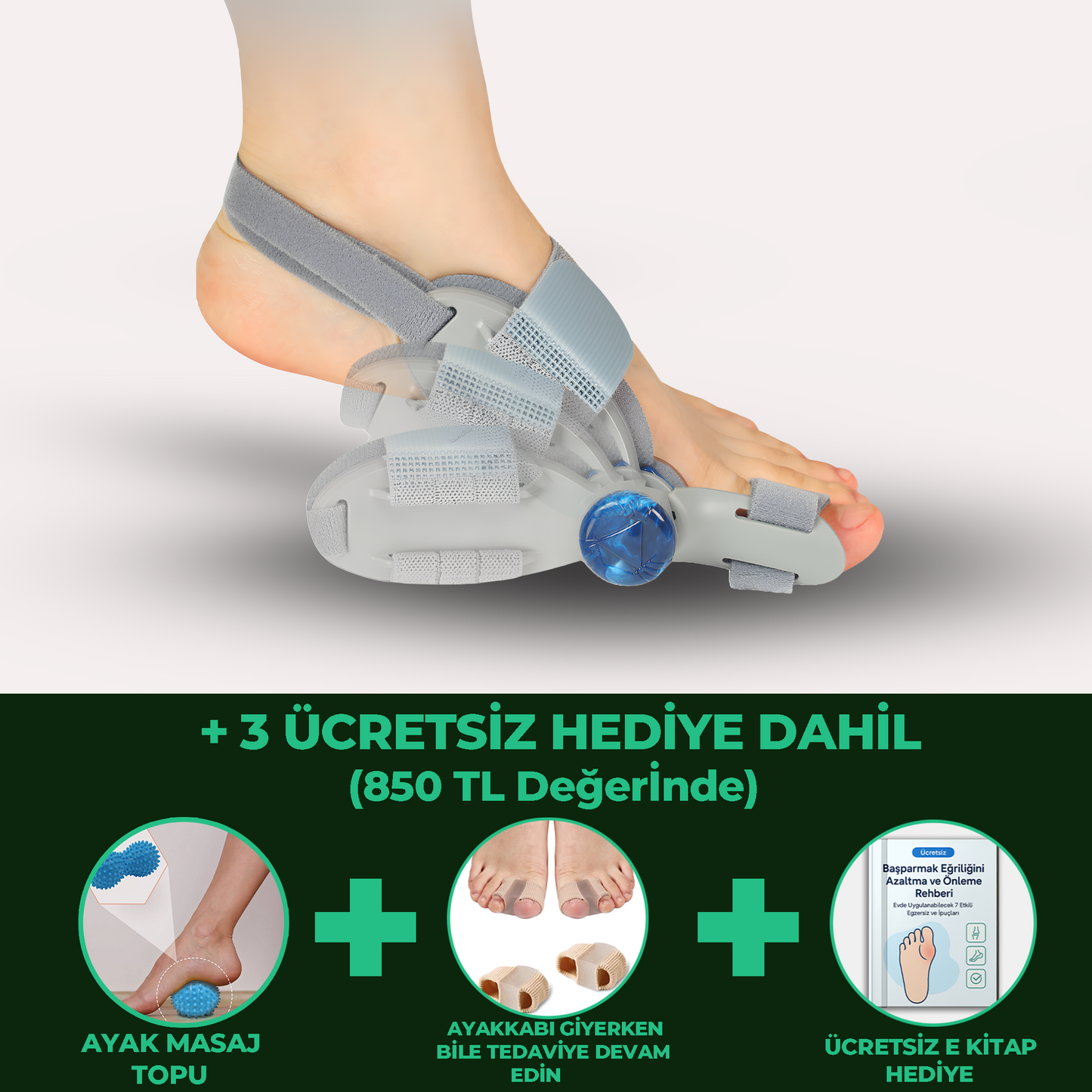 Relaxzone Ayarlı Ayak Baş Parmak Kemik Düzeltici